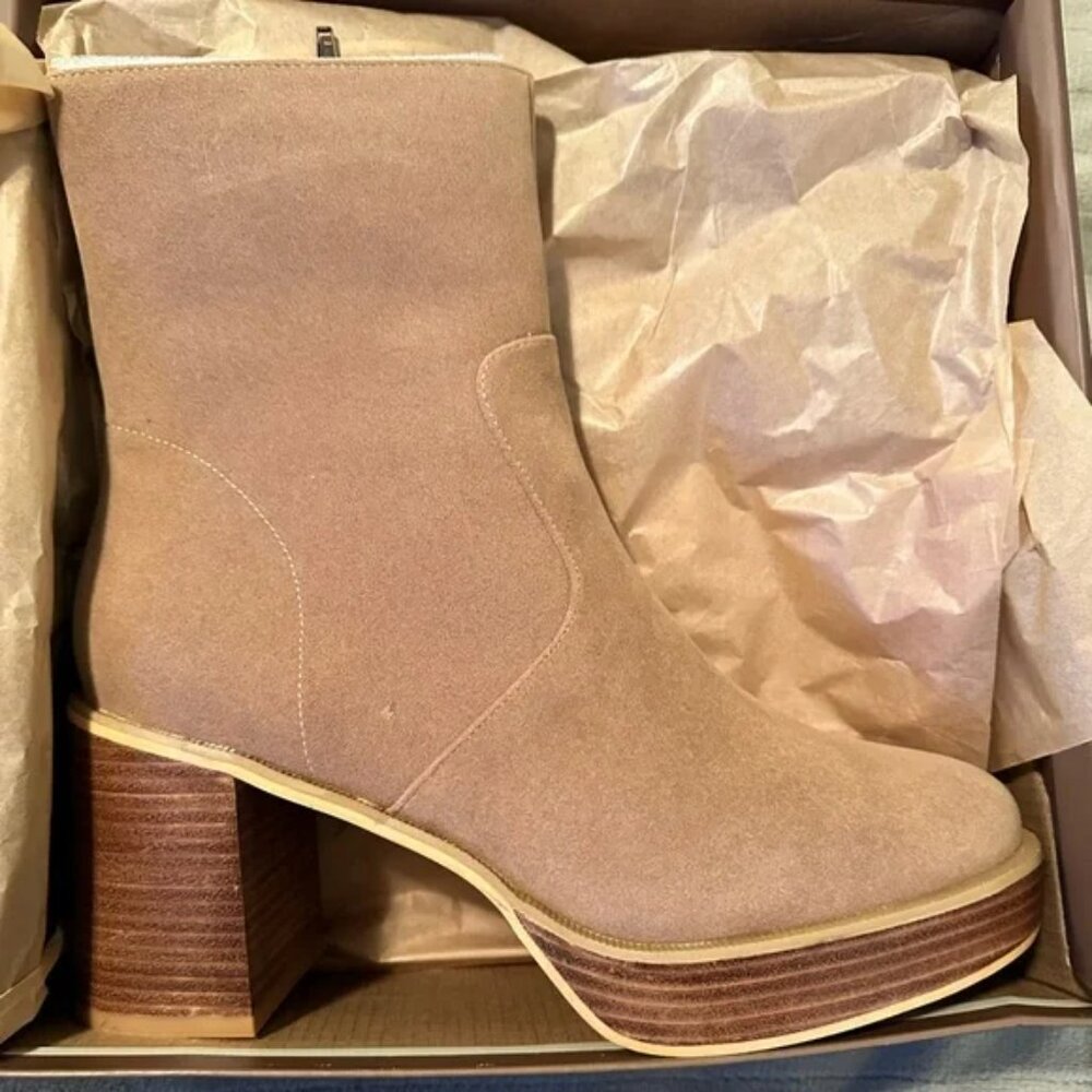 Oasis Society Alexandra Khaki Boot - Picture 3 of 5
